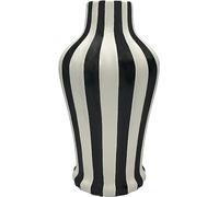 Tuscan Collection Classic Striped Ceramic VASE, Your Choice of Color by ACK (Black/White)