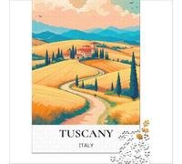 Tuscan Countryside 1000 Piece teenager Puzzles | perfect indoor activity for a rainy day when the weather keeps the whole family at home all afternoon38x26cm