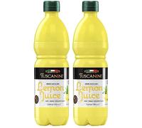 Tuscanini 100% Sicilian Lemon Juice, Not from Concentrate, 500ml | No Water Added | Convenient Size, Fits Nicely in Refrigerator | Product of Italy | Certified Kosher (Including Passover) (Pack of 2)