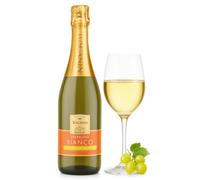 Tuscanini Sparkling Bianco - Non-Alcoholic Sparkling Italian Grape Juice - Elegant White Grape Flavor - Perfect for Celebrations - 750ml Bottle