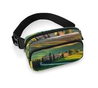 Tuscany Countryside Italy Hiking Waist Packs Fanny Pack Adjustable Strap Waist Bag for Walking Running Travel