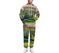 Tuscany Countryside Italy Loose Unisex Sweat Set Pullover Hoodie Tracksuit Casual 2 Piece Sweatshirt Outfits