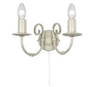Tuscany Double Wall Light Ivory / Cream Painted Finish