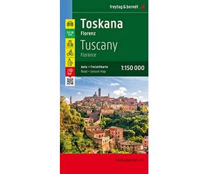 Tuscany-Florence (Road & Leisure Time Map): Toeristische wegenkaart 1:150 000
