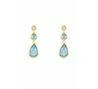 Tuscany Gemstone Drop Earring Gold Blue Topaz Latelita Blue One Size