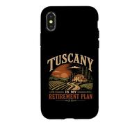 Tuscany Is My Retirement Plan Vintage Italy Sunset Case for iPhone X/XS