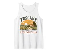 Tuscany is My Retirement Plan Vintage Italy Sunset Tank Top