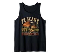 Tuscany is My Retirement Plan Vintage Italy Sunset Tank Top