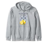 Tuscany Italy Italian Lemon Design Zip Hoodie
