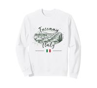 Tuscany Italy Mediterranean Italia Italian Flag Vintage Sweatshirt