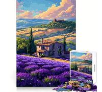 Tuscany Italy Pixel Art Adult Jigsaw Puzzles1000 Pieces Smart Exercise Peaceful Recreation Accurate Edges Chic Xmas Gift (50x75cm)