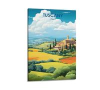 Tuscany Italy Vintage Travel Poster Wall Art Bedroom Prints Home Decor Hanging Picture Canvas Paintings 24x36inch(60x90cm)