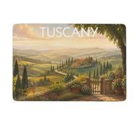 Tuscany Landscape Bedroom Rug 150 X 100 Cm, Soft Printed for Bedside | Living room rug for cosy winter rooms, soft underfoot feel; for bedroom floor styling
