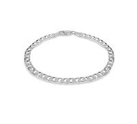 Tuscany Silver Men's Sterling Silver 5mm Flat Square-Link Curb Bracelet 20cm/8"