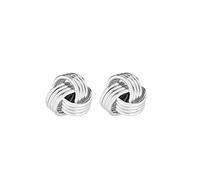 Tuscany Silver Sterling Silver 8mm Knot Stud Earrings