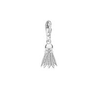 Tuscany Silver Unisex Sterling Silver Shuttlecock Charm of 10 x 25 mm