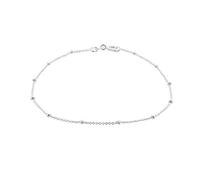 Tuscany Silver Women's Sterling Silver 1.5mm Balls and Trace Chain Bracelet 18cm/7'