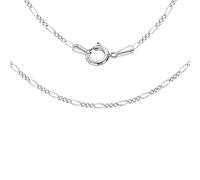 Tuscany Silver Women's Sterling Silver 1.8 mm Figaro Chain Necklace of Length 46 cm/18 Inch