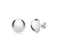 Tuscany Silver Women's Sterling Silver 10mm Half Ball Stud Earrings
