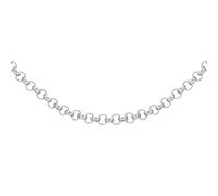 Tuscany Silver Women's Sterling Silver 4.3 mm Round Belcher Chain Necklace of Length 61 cm/24 Inch