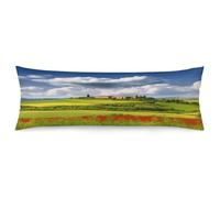 Tuscany Spring Body Pillow Cover Soft Skin-Friendly Pillowcase Ultra Soft and Breathable Pillow Case with Hidden Zipper Cooling Body Pillow Pillowcase Long Pillow Case