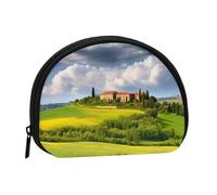 Tuscany Spring Coin Purse Personalized Coin Bag for Women Men Change Purse Small Wallets with Zipper Mini Shell Coin Pouch Outdoor Shopping Change Storage Bag Handbags Gifts