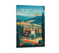 Tuscany Travel Poster Tuscany Italy Wall Art Wall Hanging Home Decor Tuscany Gift Travel Gift Birthday Wedding Gift Poster Canvas Poster Bedroom Decor Landscape Office Room Decor Gift 24x36inch(60x90c