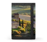 Tuscany Vineyard Trifold Wallet Slim Wallets with ID Window Credit Card Pockets for Men Women
