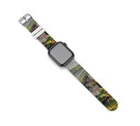 Tuscany Vineyard Watch Bands Silicone Sport Bands Replacement Strap Wristbands Compatible with Apple Watch 42mm/44mm