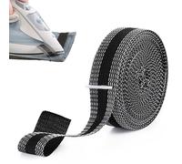 TuseRxln Wonder Web Hemming Tape for Trousers, 1 Set 10M Wonder Web Iron On Extra Strong Invisible Adhesion Tools for Curtains Sewing Pants Dress Jeans Trousers Skirts Clothes (Black, 2.5CM Wide)