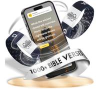 TUSGOR Scan This Daily Bible Verse Bracelet Set - NFC Chip Jesus Bracelets with WWJD Rast for Women & Men - Yappy in Bible Verse Design, Regular, Nylon, no gemstone