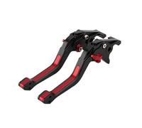 tusgt Motorbike Brake Clutch Lever for Kawasaki for ZZR1100 1200 for ZZR 1100 1200 Motorcycle Accessories 3D CNC Adjustable Brake Clutch Lever(Black Red)