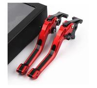 tusgt Motorbike Brake Clutch Lever for Kawasaki for ZZR1100 1200 for ZZR 1100 1200 Motorcycle Accessories 3D CNC Adjustable Brake Clutch Lever(Red Black)
