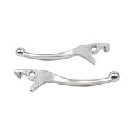 tusgt Motorbike Brake Clutch Lever Universal Aluminum Cycling Hydraulic Disc Replacement Parts Brake Lever Motorcycle Handle Durable Left/Right Front Outdoor(Silver Pair)