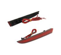 tusgt Rear Bumper Reflector Light For Chevrolet For Camaro 2016-2022 2pcs Red LED Bumper Reflector Lights Tail/Brake Or Rear Fog Lamps Car Brake Lamp(Red Lens)