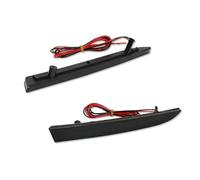 tusgt Rear Bumper Reflector Light For Chevrolet For Camaro 2016-2022 2pcs Red LED Bumper Reflector Lights Tail/Brake Or Rear Fog Lamps Car Brake Lamp(Smoke Lens)