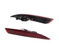 tusgt Rear Bumper Reflector Light For KIA For Optima For K5 2016-2018 2pcs LED Car Red Rear Bumper Reflector Lights Brake Warning Stop Tail Lamp Turn Light Car Brake Lamp(Red Lens)