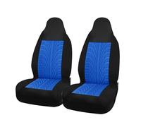 tusgt Universal Car Seat Covers Breathable Four Season Summer Protection Cushion Seat Covers Protectors(2pcs Black Blue)
