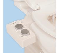 TUSHY Spa Self-Cleaning Warm Water Toilet Bidet Attachment. Adjustable Nozzle, Angle & Pressure Control. Easy DIY Home Install, Requires Sink Access f