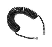 Tusino 9.8 Foot Recoil Air Tubes Flexible Tyre with Industrial 1/8 Inch Heavy Duty Air Tool Line for Compressor Systems, Workshop Use and DIY Projects