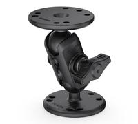 TUSITA 1" Universal Double Ball Mount with Two AMPS Round Plates, B Size Double Socket Arm - Short for Drill-Down Mounting