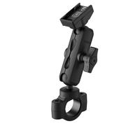TUSITA Motorcycle GPS Mount - Holder Compatible with Garmin Handheld GPS(Spine Mount 2) - Double Socket Arm Medium, Handlebar Base