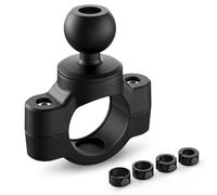 TUSITA Motorcycle Mount Handlebar Rail Base with B Size 1" Ball - Small