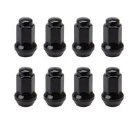 Tusk Tapered Lug Nut Kit 10mm x 1.25mm Thread Pitch (8-Pack) w/14mm Head Black