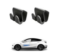 TUSKETY 2PCS Glove Box Hooks, Compatible with Tesla Model Y Juniper 2025 2026 and Model 3 Highland Accessories, Glove Box Organizer Bag Holder, Storage Hanger Clip