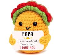 TuSuQing Papa Gifts for Grandpa, Nana and Papa Gifts Christmas Birthday Gift from Grandkids, Happy Birthday Fathers Day Ideas Gift Funny Handmade Crochet Best Papa Ever Granddad Grandparent