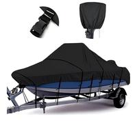Tuszom 100% Waterproof 900D Center Console Boat Cover, Heavy Duty Solution-Dyed Marine Grade Polyester Canvas Center Console Cover