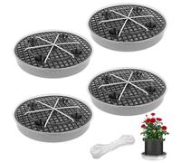 Tutamaz Pack of 4 Self-Watering Fabric Pot Coasters, Self-Watering Fabric Pot Base, Car Watering System, Feet for Outdoor Flower Tubs, Plant Pot, Self Watering Plant Pot, Self Watering Pot