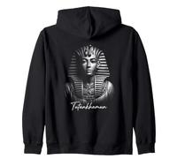 Tutankhamun Ancient Egypt Pharaoh King Portrait Zip Hoodie