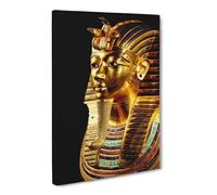 Tutankhamun Egypt Egyptian Mummy Canvas Print | Gallery Wrapped 30mm Frame Wall Art | 24x16 inches | Ready to Hang | Modern Picture | Living Room Bedroom Lounge Office